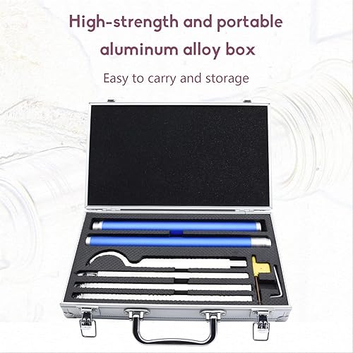 Miniatura 6 de Kingson Juego de herramientas de torneado de madera con punta de carburo, 20 pulgadas de tamaño completo, acabado más rugoso, cuello de cisne,