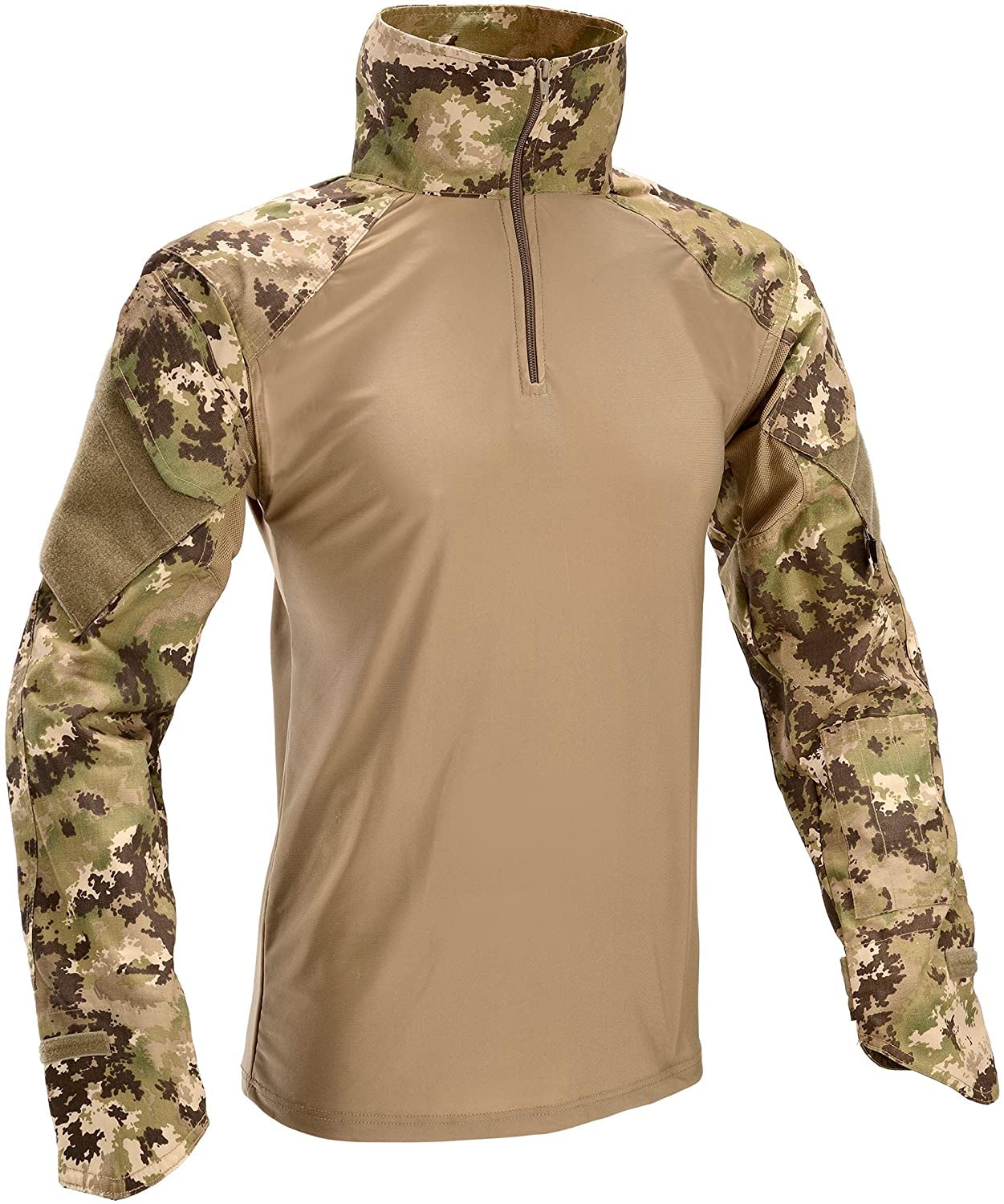 DEFCON 5 Lycra Combat Shirt Softair Militare Ripstop Polycotton MULTILAND D5-1603 ML (L)