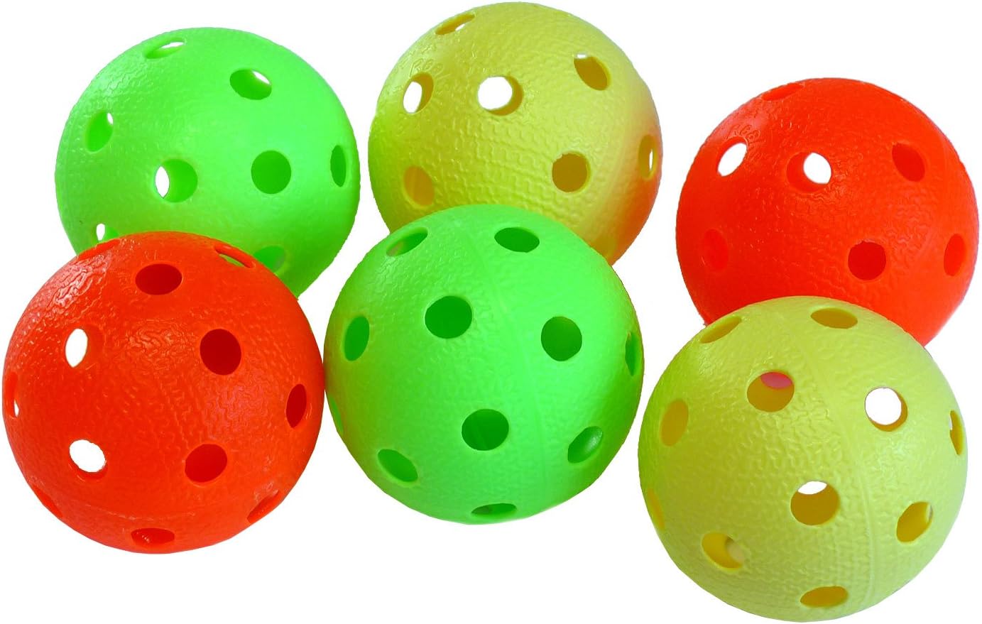 Realstick floor ball / uni hockey ball (set of 6) – colour mix