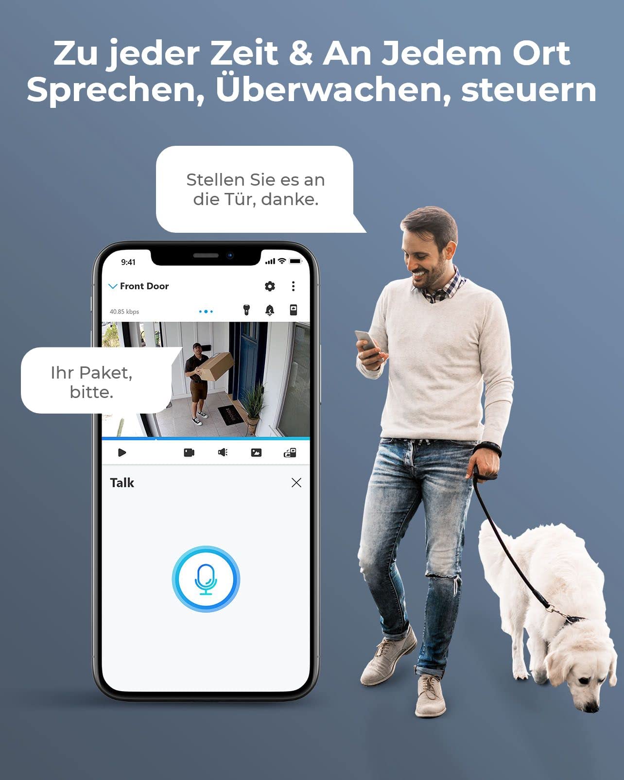 Reolink 12MP Überwachungskamera Aussen Set, 8 X PoE IP Kamera Überwachung Outdoor, Spotlights, Personen-/Fahrzeugerkennung, 2-Wege-Audio, 24/7 Farb-/IR-Nachtsicht, 16CH 4TB HDD NVR, RLK16-1200B8-A