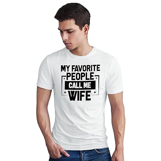 SeekBuyLove My Favorite People Call Me Wife T-Shirt, Gift for Husband, Shirt, Couple Lover Idea