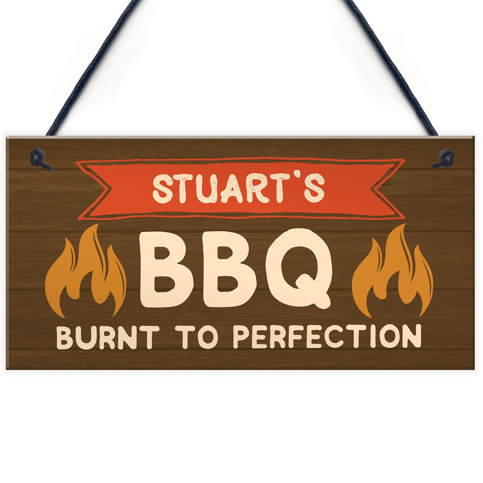Personalised Garden Plaque Funny BBQ Sign Man Cave Bar Shed Sign Gift For Men