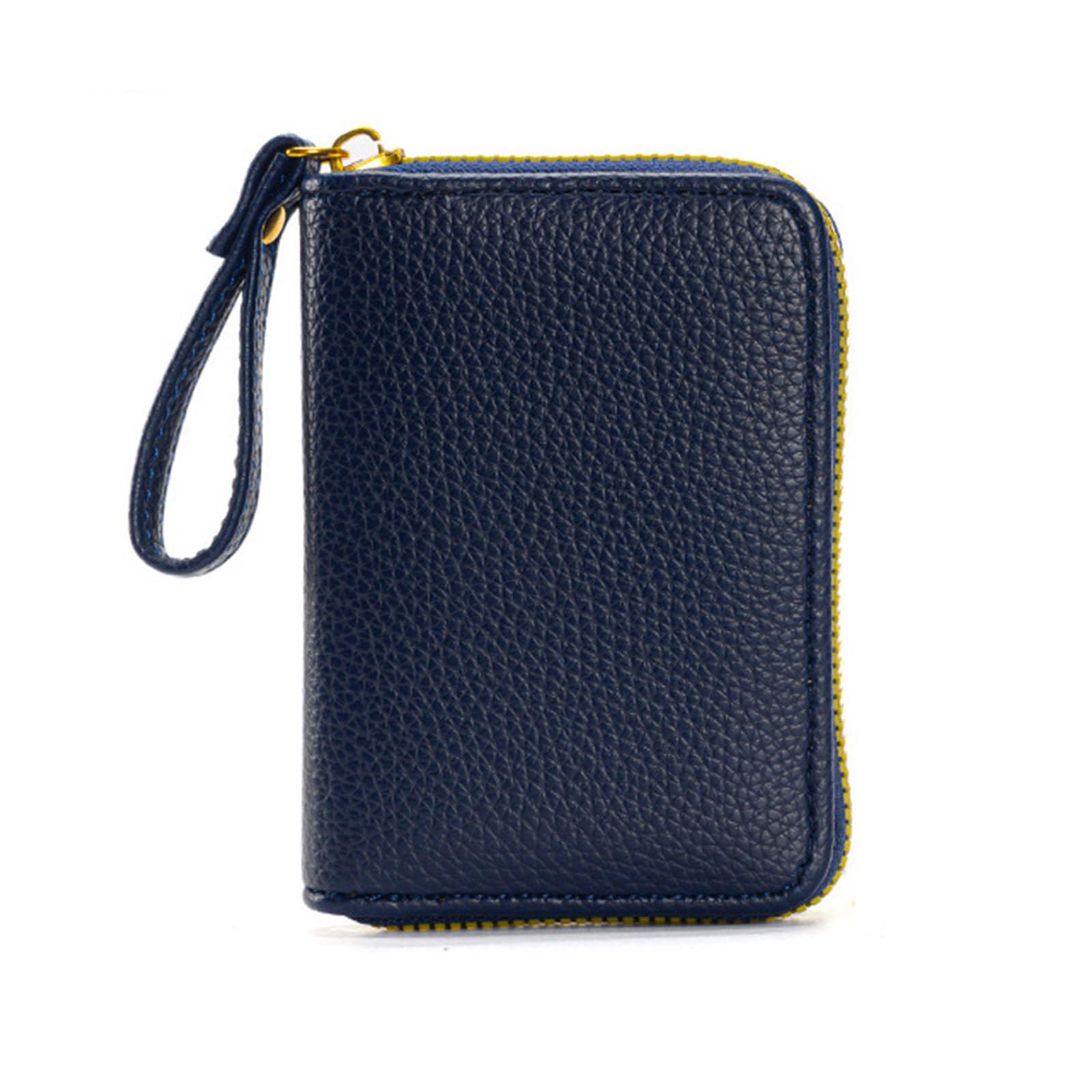 EAJORN Stylish Multicolor Card Holder Wallet Compact Coin Purse with Zipper & Strap Card Organizer Pouch Bag for Men & Women
