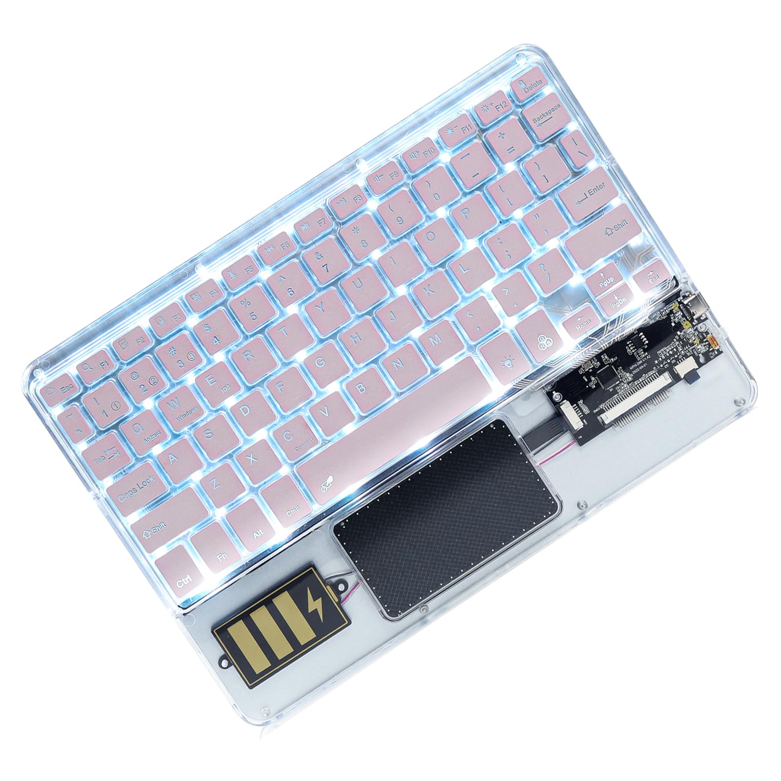Teclado Bluetooth para iPad y tableta inalámbrico con trackpad 8