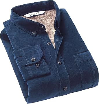 blue corduroy shirt mens