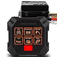 Vista 9 de True Mods Caja de relé/fusibles impermeable de 12 V Kit de bloque con arnés precableado [12 y 16AWG] 6 grupos estilo Bosch 5 pines 30A/40A Panel