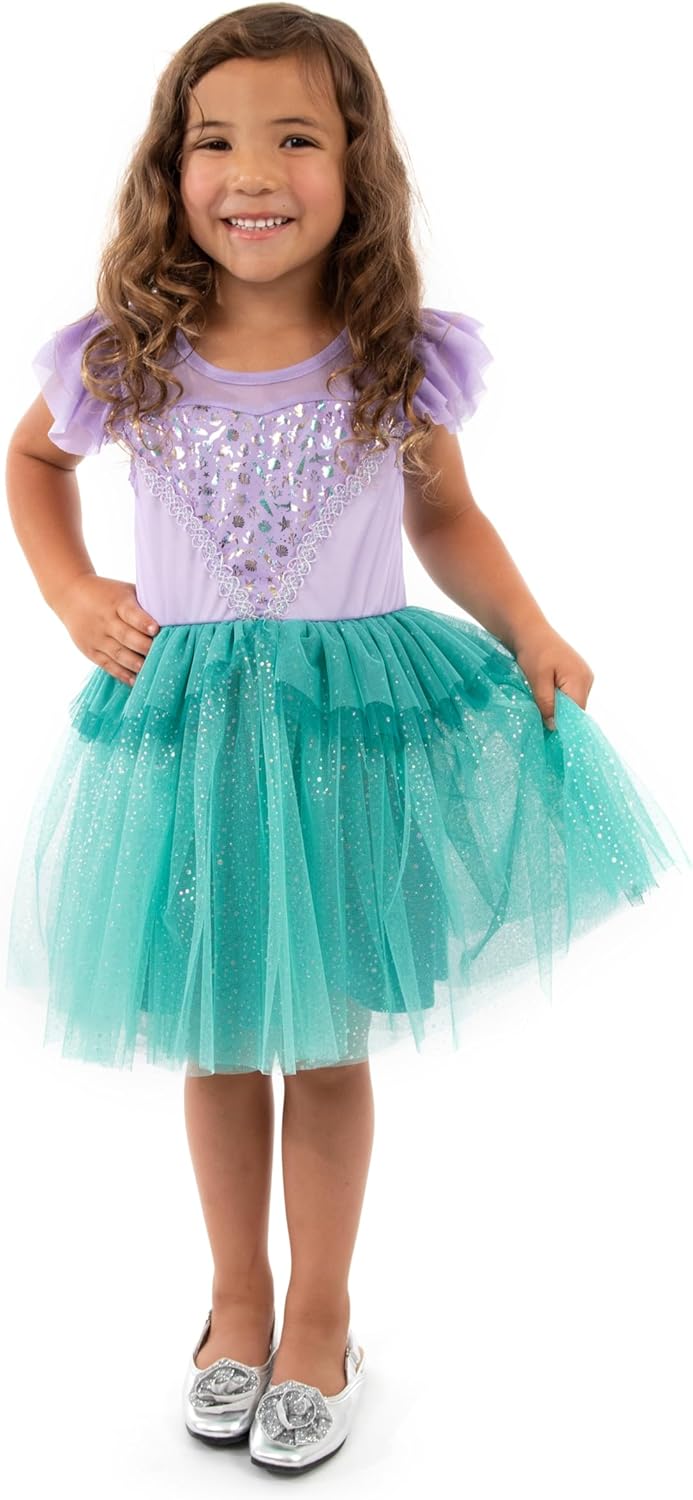 Little Adventures Mermaid Party Dress Up Costume - Machine Washable Child Pretend Play Party Dress