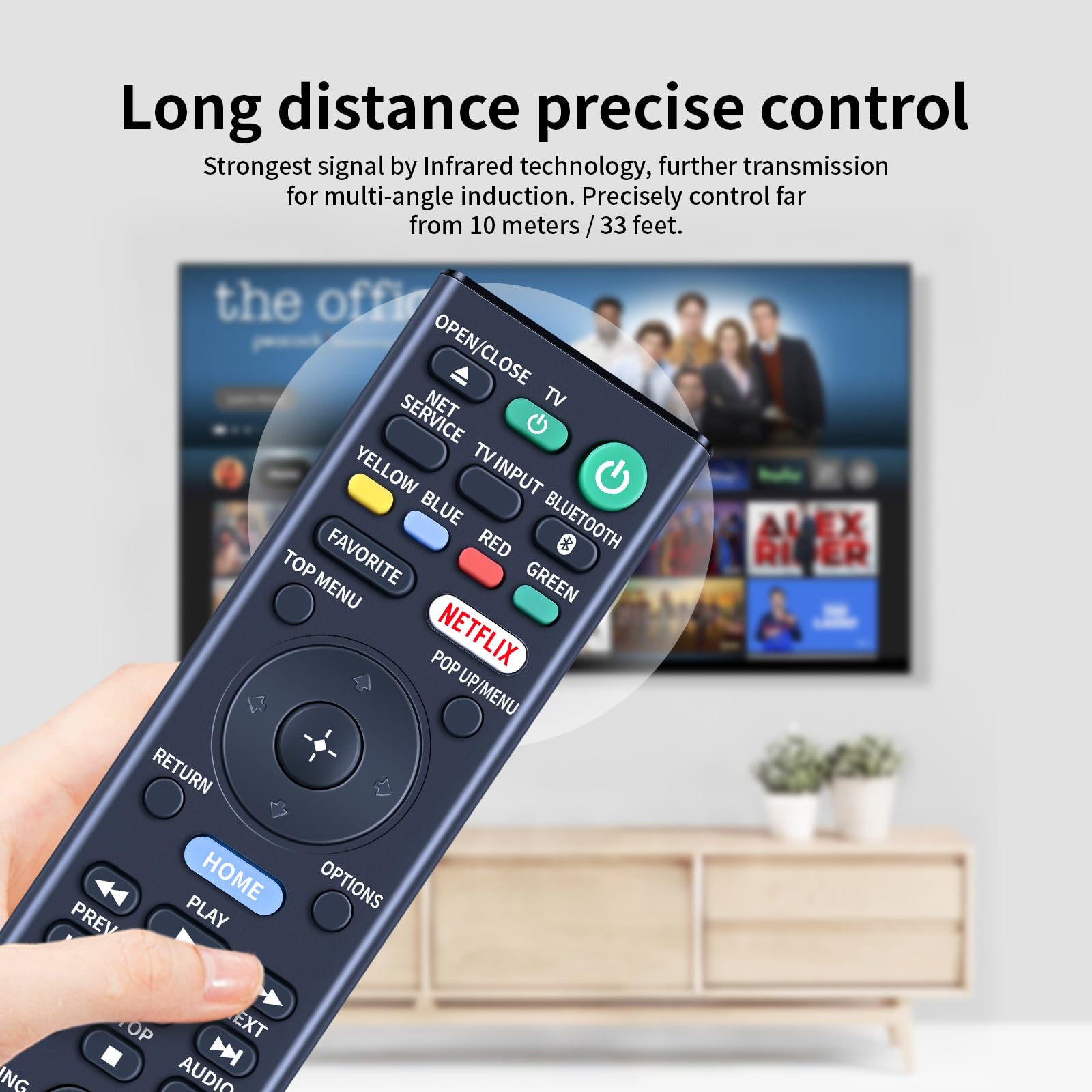 Rmt-Vb500E Télécommande Remplacée --Fit Pour Télécommande Sony 4K Bd Blu-Ray Tv Rmtvb500E Ubp