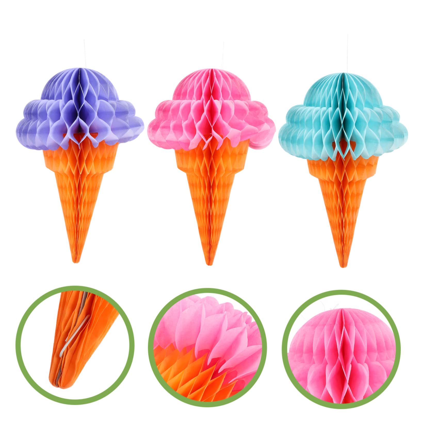 MAGICLULU 5 Set di Ciondoli A Nido d'Ape A Tema Hawaiano A Forma di Decorazioni per Feste 3 Pezzi*5