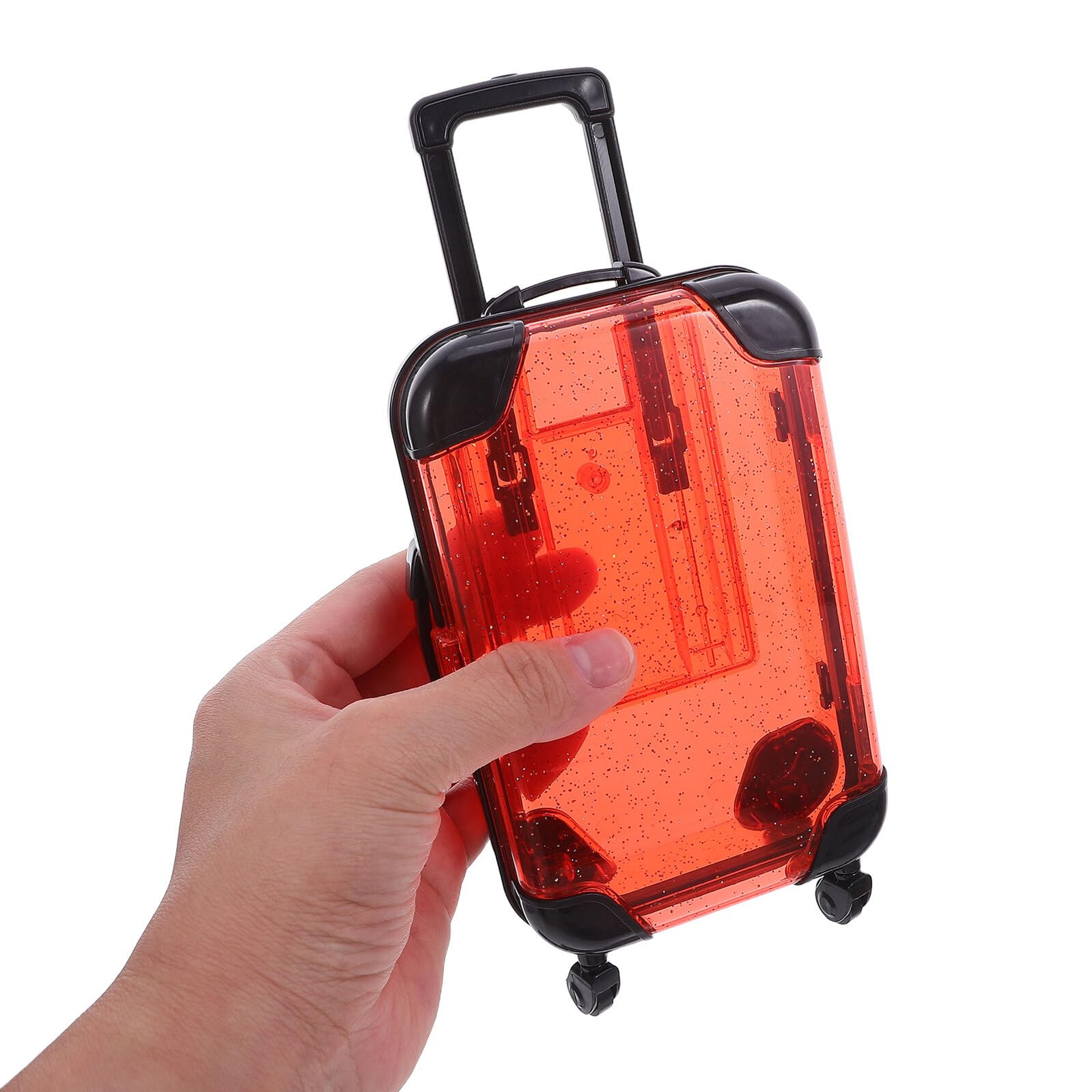 SOIMISS Set da Viaggio 5 Pezzi per con Valigia Giocattolo Mini Trolley con Ruote Girevoli e Maniglia Carrello Giocattolo per per Giochi di Finzione e Gioco di Ruolo Adatto a Feste e