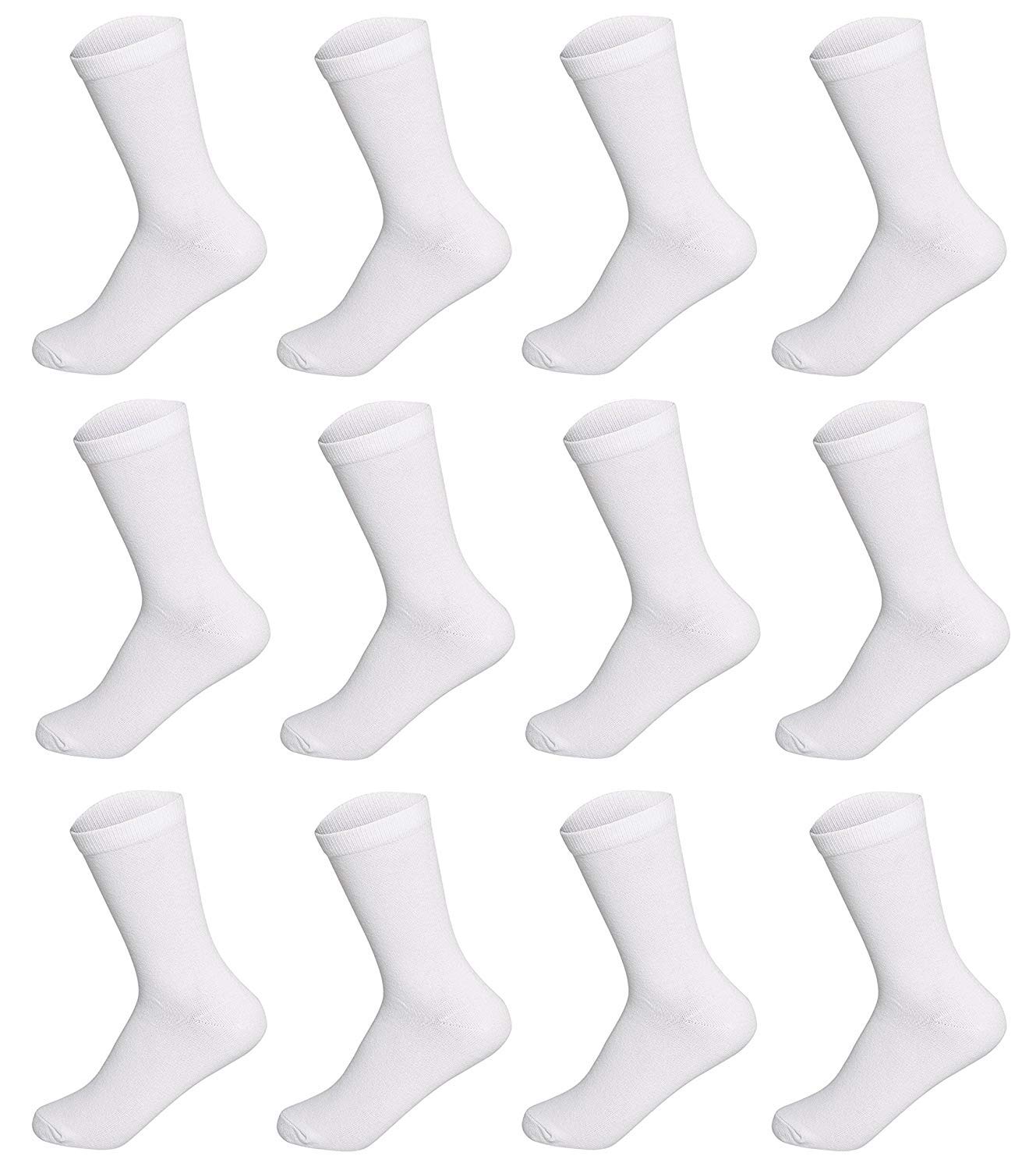 mukhaksh Cotton White Calf Length Socks for sports/office/school/college/gym/casual wear (Set of 6 Pairs) (Heavy/Good Material Used)-picture-27