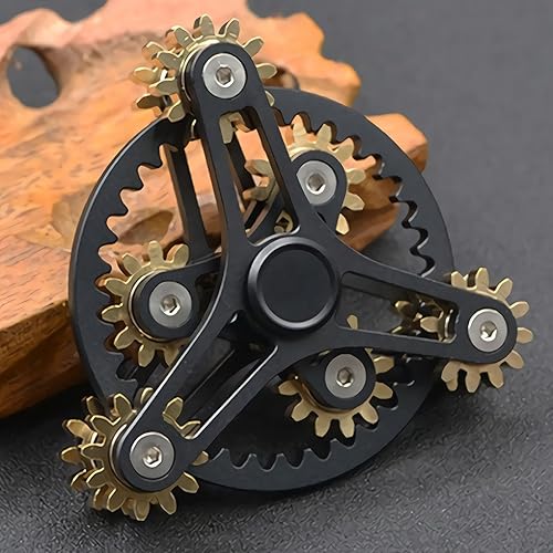 Miniatura 2 de Engranajes giratorios de latón puro para ansiedad juguete giratorio de metal para bricolaje giro de mano durante mucho tiempo EDC enfoque meditación