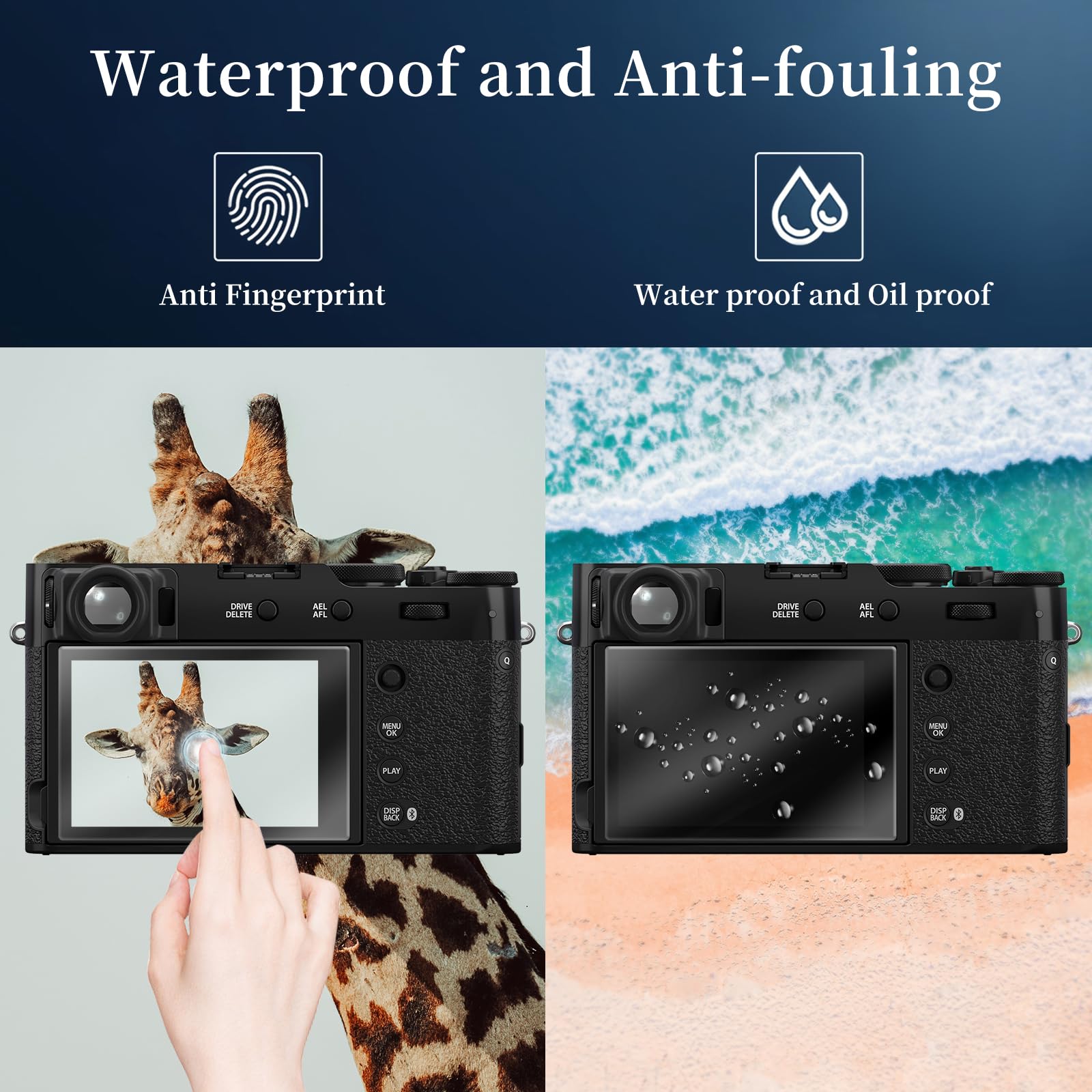 Didisky 3 Pack Screen Protector for Fujifilm X100VI X100V X-E4 X-T4/ Fuji Film XE4 XT4 - Image 3