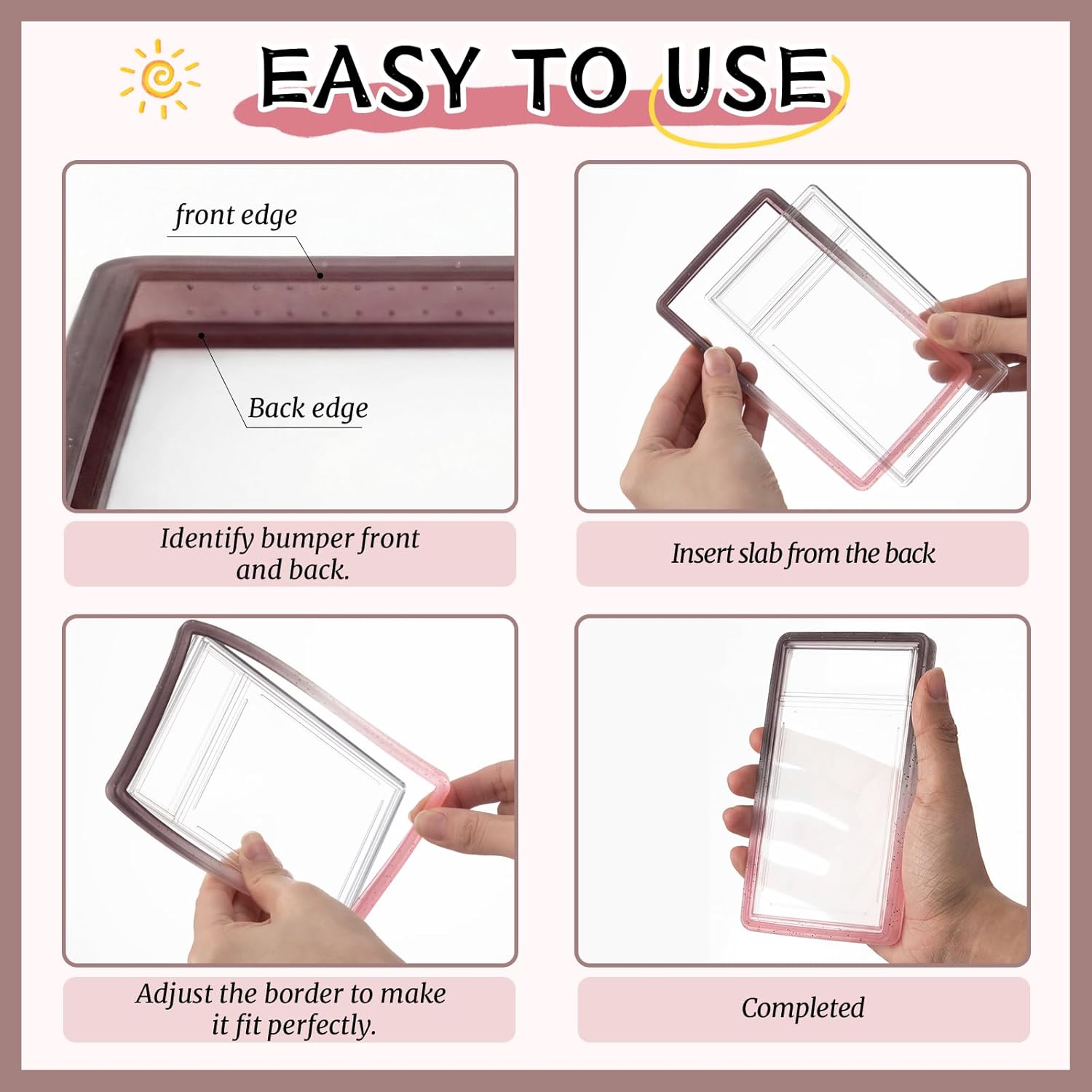 12 Pcs Bumper Guards for Psa 35pt Graded Cards, 5.4 x 3.4 Inches Silicone Psa Slab Protectors Case Sleeve with Nice Fit and Shock Absorbing Edge Protection Pack (Gradient and Solid Color)