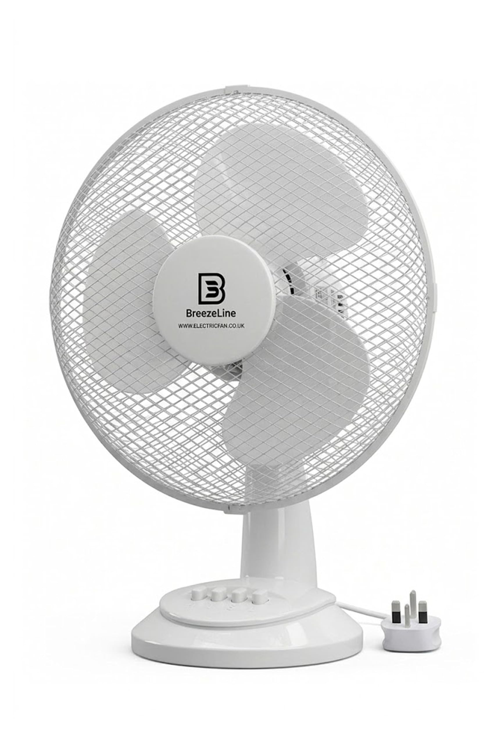 Tischventilator 30 cm mit EnergySilence 3 Geschwindigkeitsmodi 90° Oszillation 40° Neigung hochwertiges Metallgehäuse kompakter Ventilator für Büro Küche und Schlafzimmer