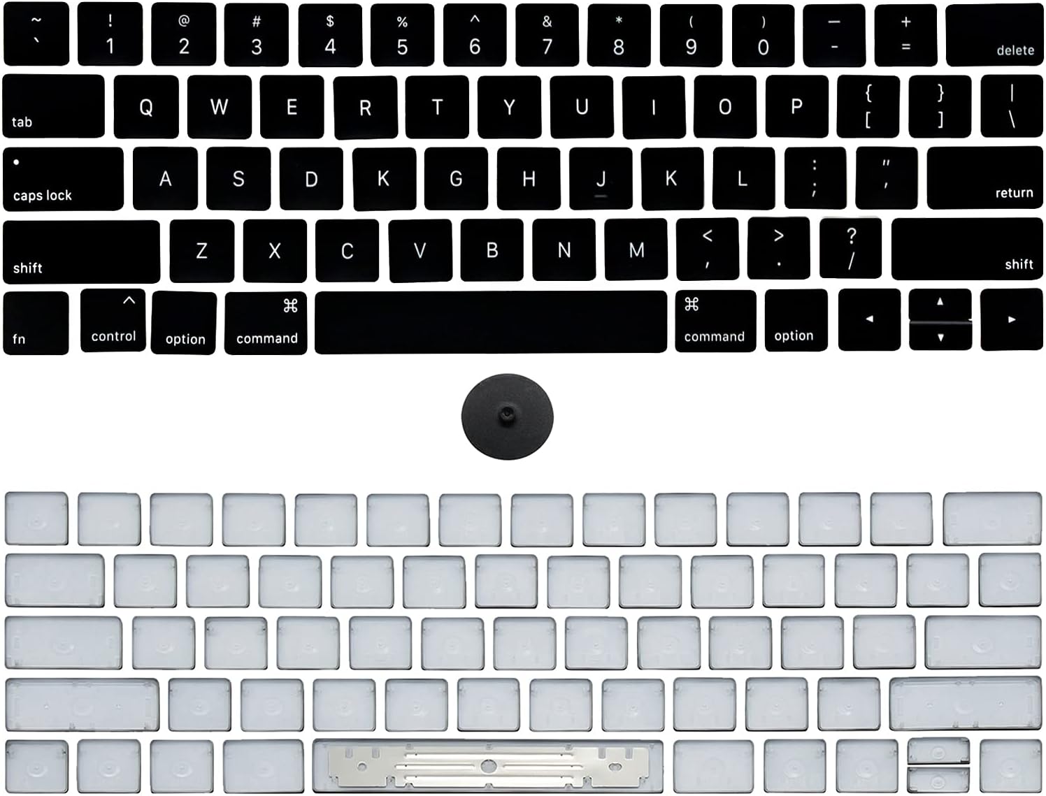 NUOLAISUN Keyboard Keycaps Keys Cap US Set Replacement for MacBook Pro A1706 A1707 2016 2017 Year 13" 15" Full Keycap with Removal Tool