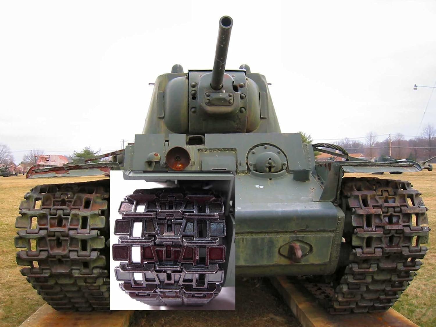 Mato Metal Upgraded Tracks Sprockets Idler Wheels with Bearing for Heng Long 3878-1 1/16 Scale Russian KV-1 RC Tank