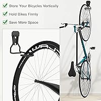 Vista 3 de Housolution Soporte de Pared para Bicicleta con Gancho Fijo, [Paquete de 6] Estante de Almacenamiento para Bicicletas de Servicio Pesado, Soporte