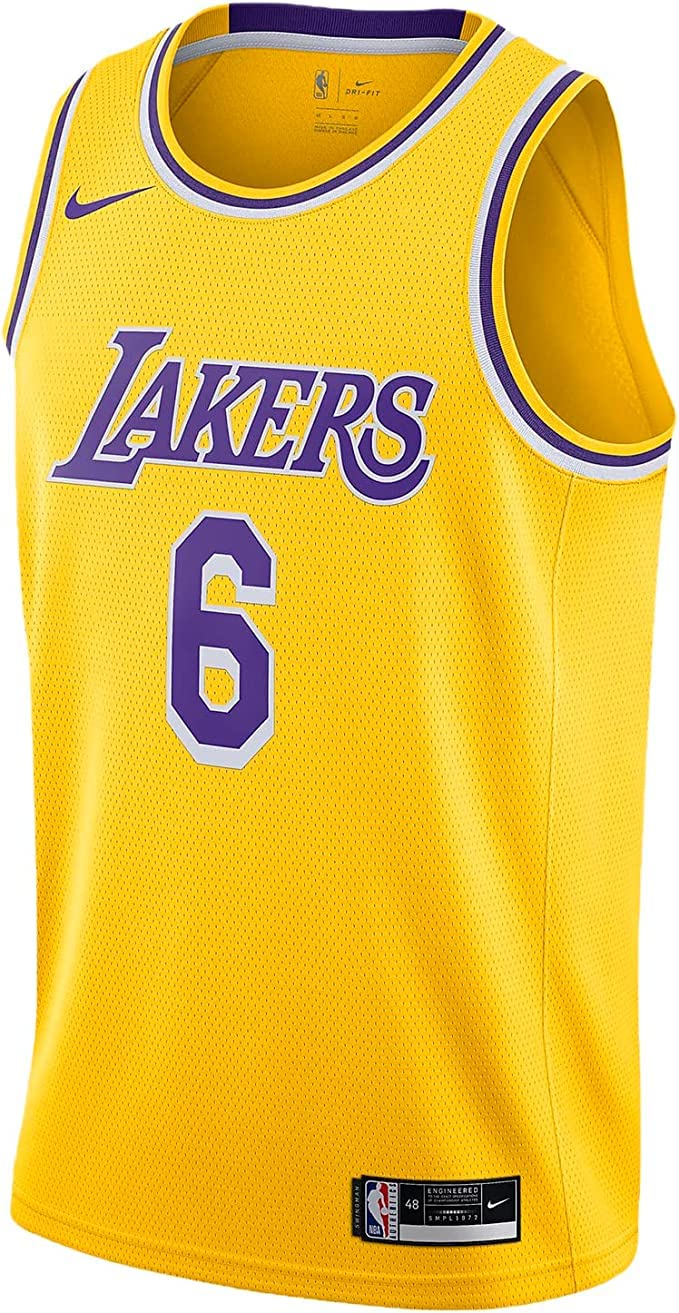 Nike Maglia Swingman NBA, Amarillo/Campo Viola, M