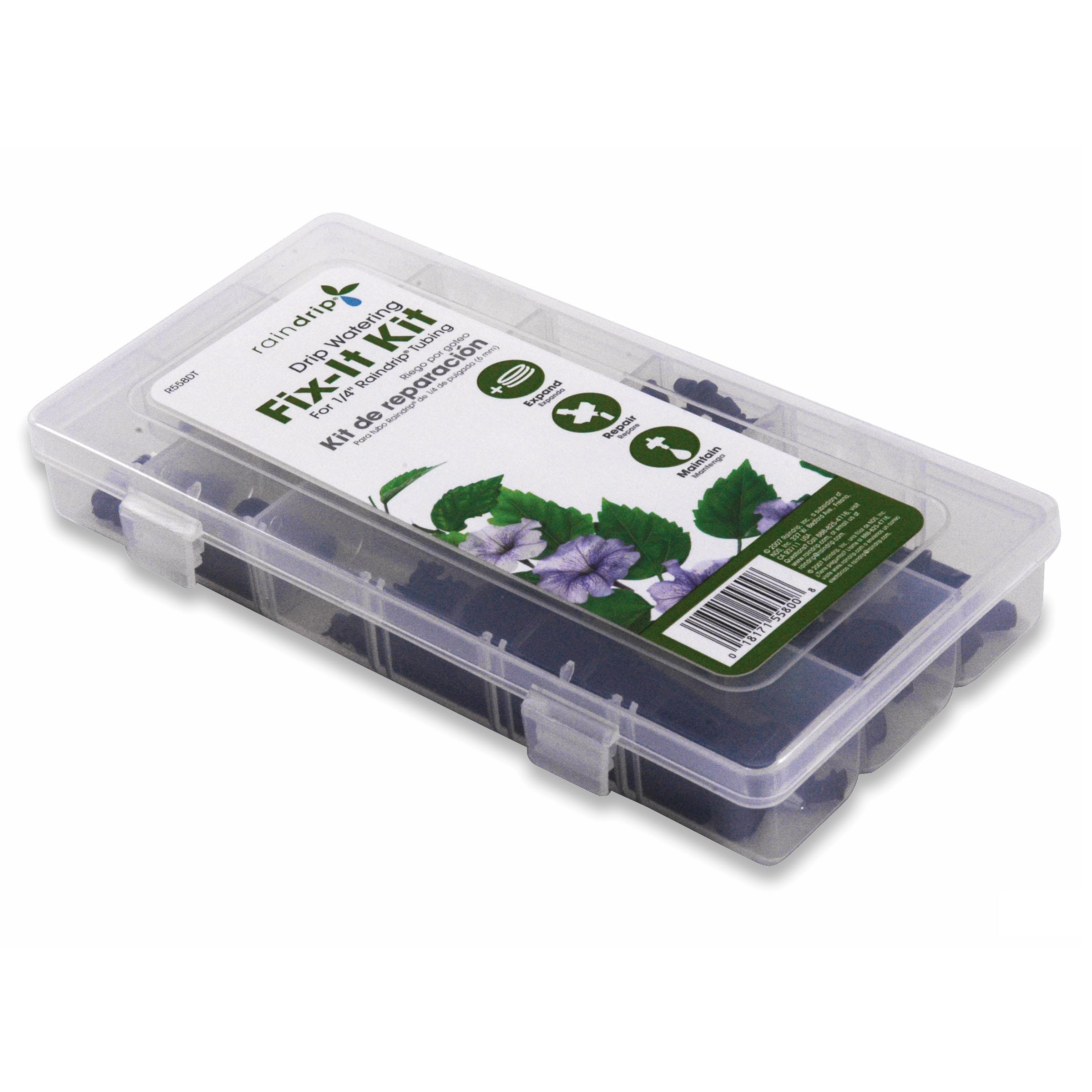 Raindrip r558dt Fix-it de riego por goteo Kit de reparación