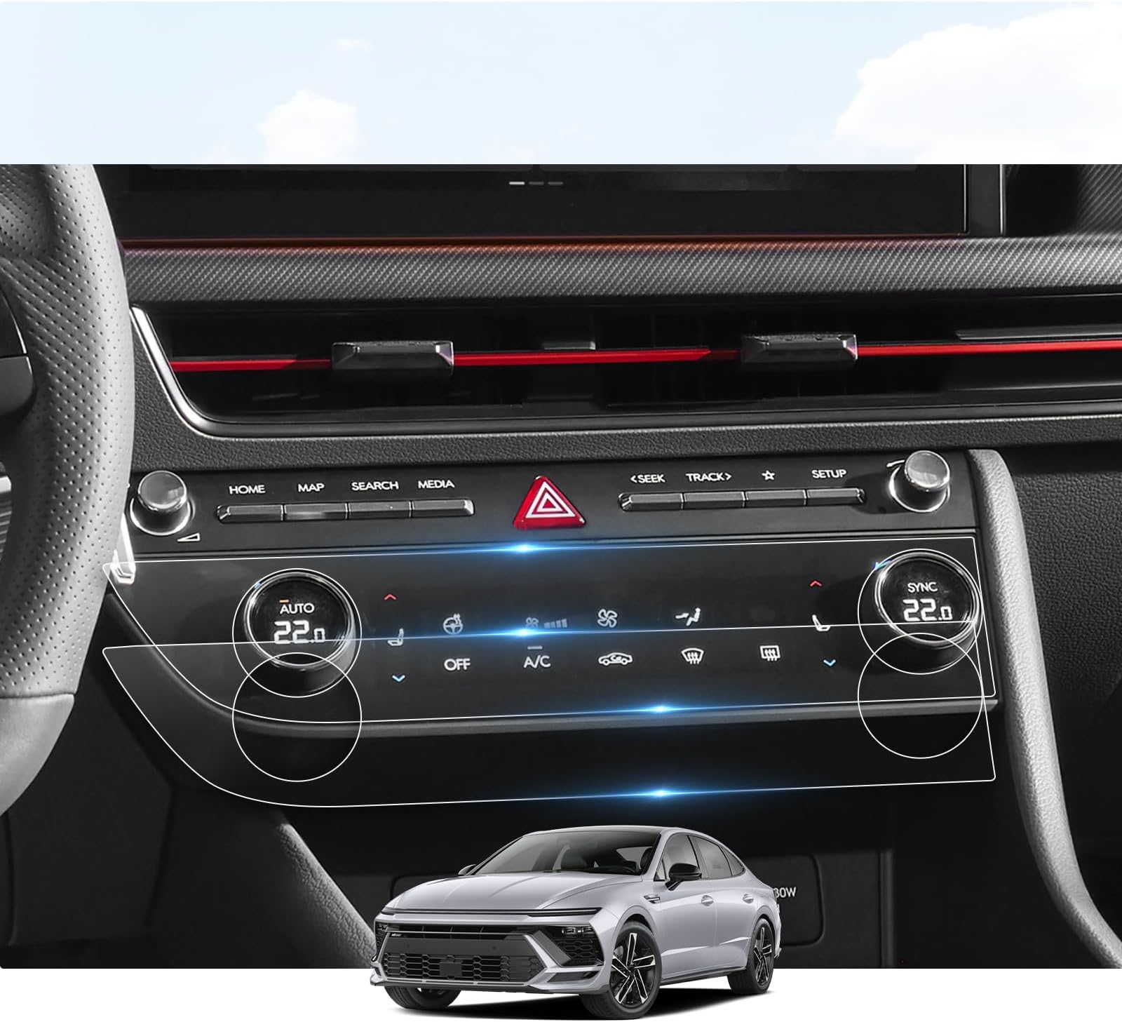 Amazon.com: Coleya (2PC) 2024 Sonata Screen Protector for Hyundai ...