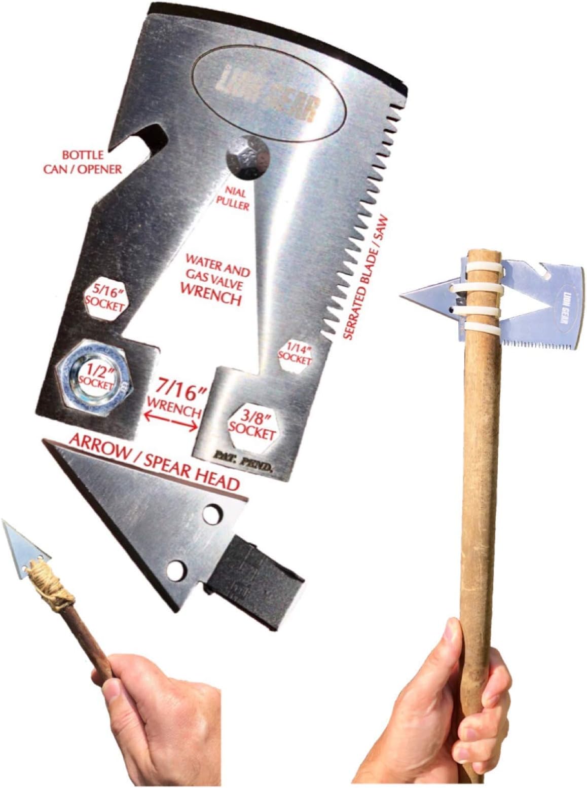 Survival Axe Tomahawk Emergency Camping Hunting Multi-Tool