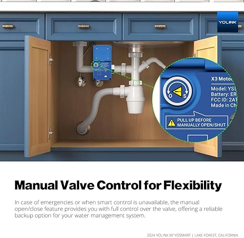 Miniatura 9 de YoLink Válvula de acero inoxidable motorizada inteligente de 1 pulgada alimentada por batería IFTTT Alexa asistente en casa requiere concentrador
