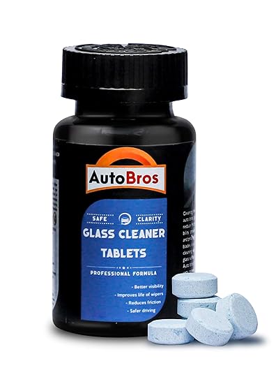 Auto Bros Windshield Cleaner Tablets 40Pcs | Car Wiper Detergent | Glass Cleaner | Made in India |