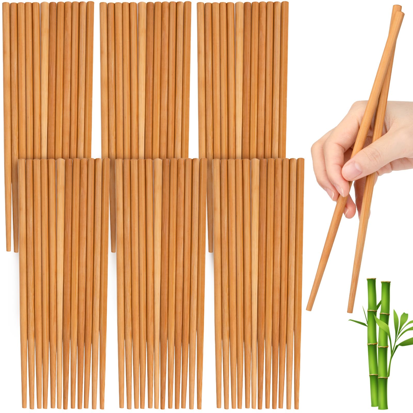 100 Pairs Jucoan Bamboo Chopsticks