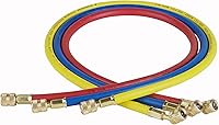 Robinair 30036 Premium Refrigerant Charging Hose Set - 36" 1/4" Hoses, 500 PSI, Durable Neoprene Coating