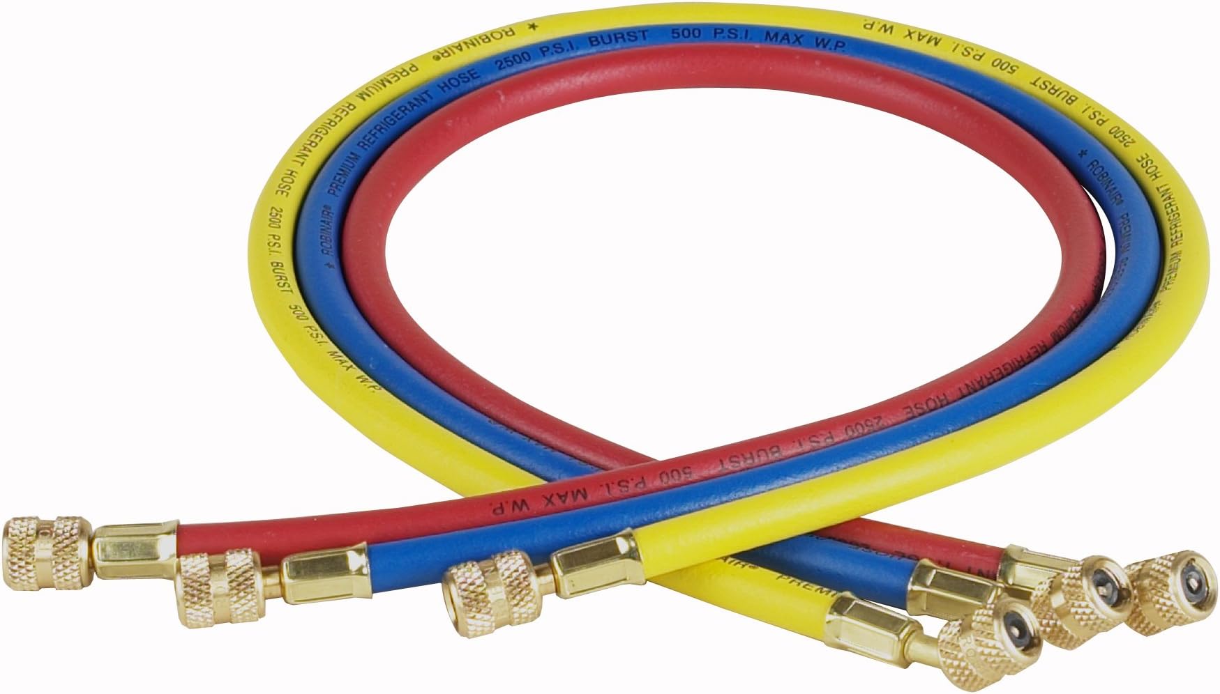 (30036) 1/4" Standard Hoses with Standard Fittings Set - 36", Set of 3,MultiColor