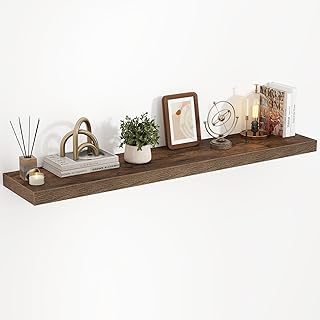 40 Inch Floating Shelves, 3D Textured Wood Grain, 40
