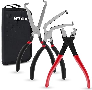YEZriler Electrical Disconnect Pliers Professional Set, Electrical Connector & Fuel Line Clip Remover Tools for Cars, Automotive Electrical Tools Hose Disconnect Tools Hose Disconnect Tools