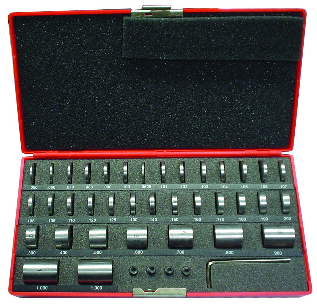 36-Piece Round Space Block Set – Hardened Steel Gauge Blocks, Precision Measuring
