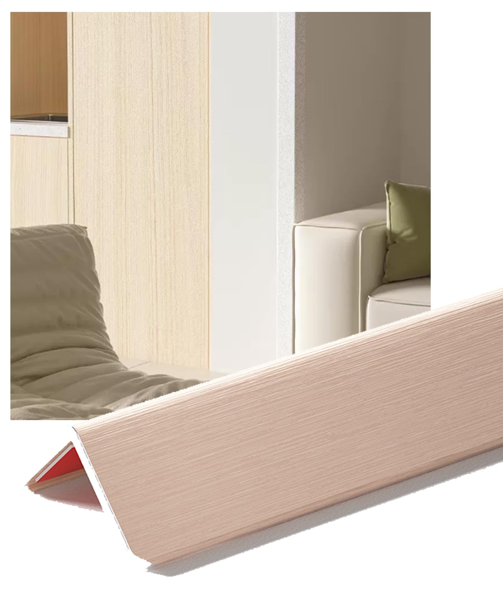 Genérico Protectores de Esquina de Pared autoadhesivos de Aluminio Grueso de 1 "de Ancho, Parachoques de Muebles de Pared, cojín de Esquina a Prueba de Seguridad, Borde de Mesa(Color8,120cm/3.9ft)