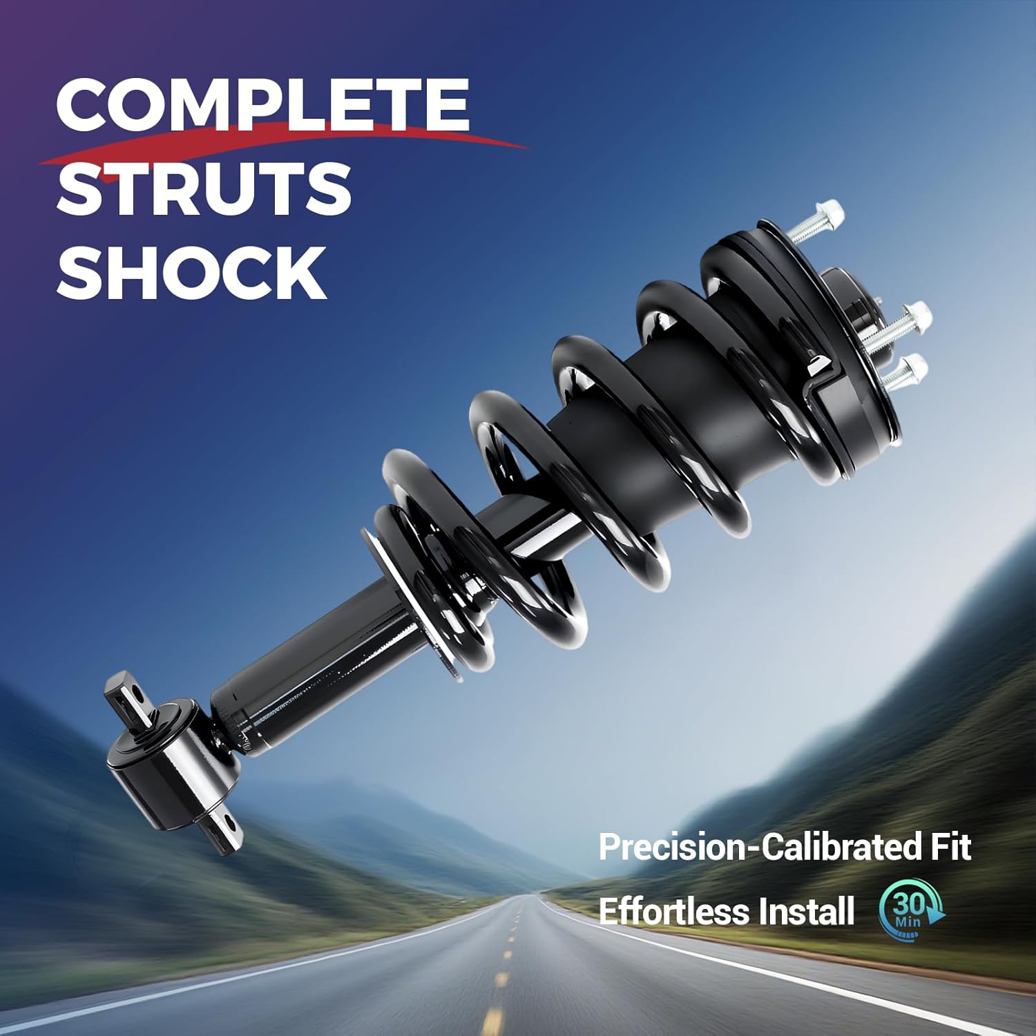 KTP 2pcs Complete Front Struts Assembly Fit for 2007-2013 Chevy Silverado 1500 / GMC Sierra 1500 Quick Install Ready Shocks Assembly Replace 139105