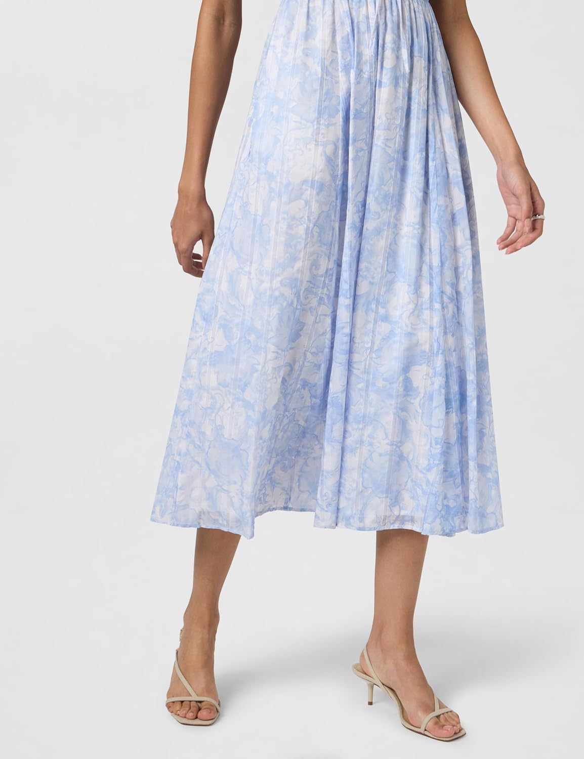 Club Monaco Womens Women's Tie Front Flutter Sleeve Midi Dress - Image 5