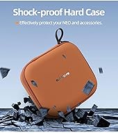 Custodia Per DJI Flip Drone - Borsa Rigida In Pelle PU, Grigia, Con Rete E Moschettone - Foto 10