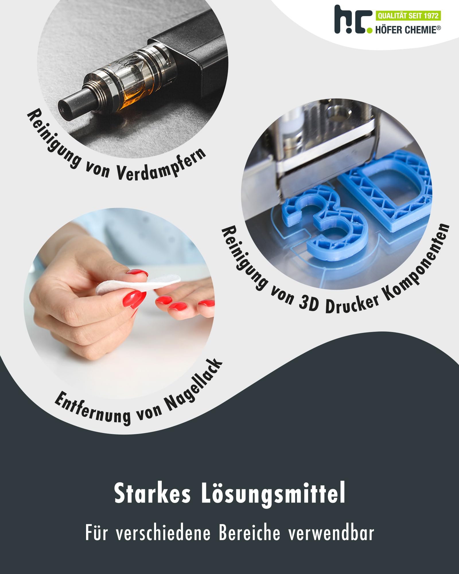 Höfer Chemie Isopropanol 99,9% 15 x 1 L | Ispopropylalkohol, Zur Reinigung & Entfettung, Starkes Lösungsmittel, Vielseitig Verwendbar
