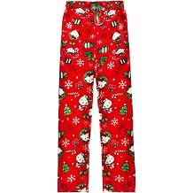 Women's Pyjama Bottoms Cat Fluffy Christmas Pyjama Pants Cute Anime Flannel Pyjamas Trousers Comfortable Lounge Pants Plus Size Pj Bottoms Lounge Sleepwear Pants Trousers