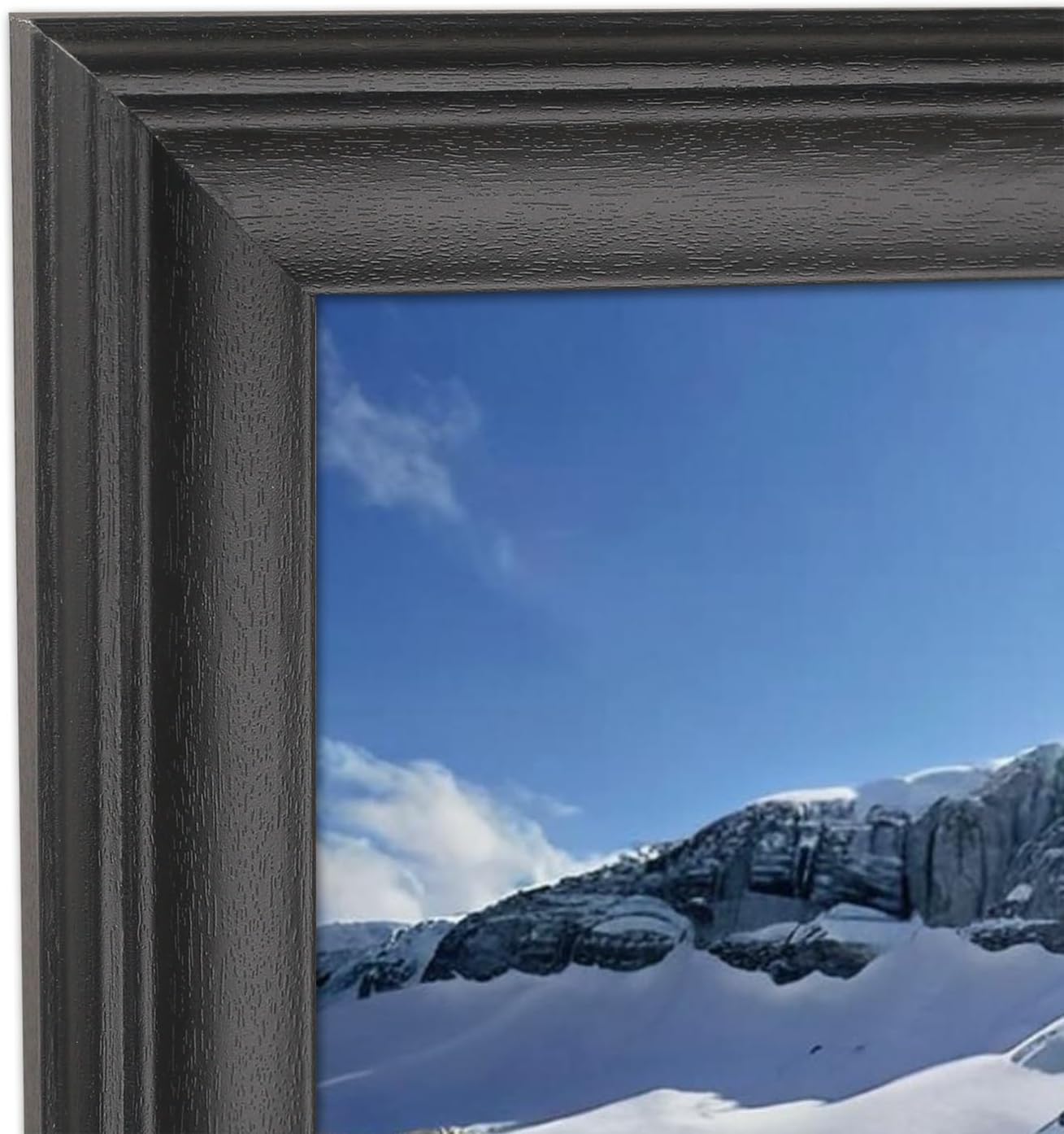 11x25 inch Panoramica Picture Frame Solid Wood Photo Frame 11x25 inch Poster Frame Painting Frame Black (X23B1125)