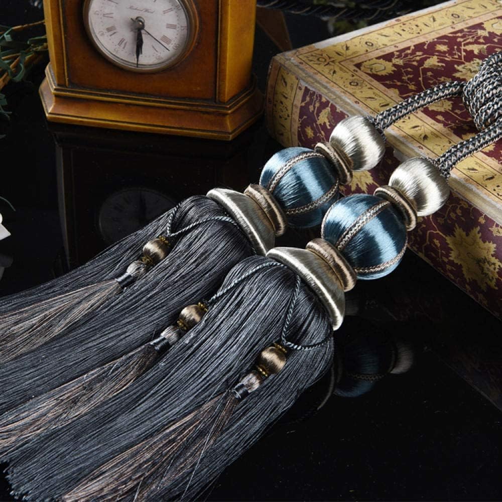 Fermatende con nappe fatti a mano, fermatende, fermatende con nappe, fermatende con doppia palla in stile europeo, fermatende con nappe, accessori per tende, fibbia per tende, corda per cravatta, dec