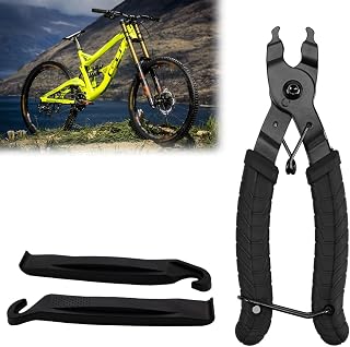 Bavooty Cadena de Pinzas, Pinza para Cadena de Bicicleta, Pinza para Cadenas de Bicicleta, Pinza de Cadena rápida, 3 Unidades