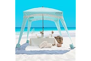 OutdoorMaster Cool Cabana Beach Tent - Your Perfect Beach Sanctuary