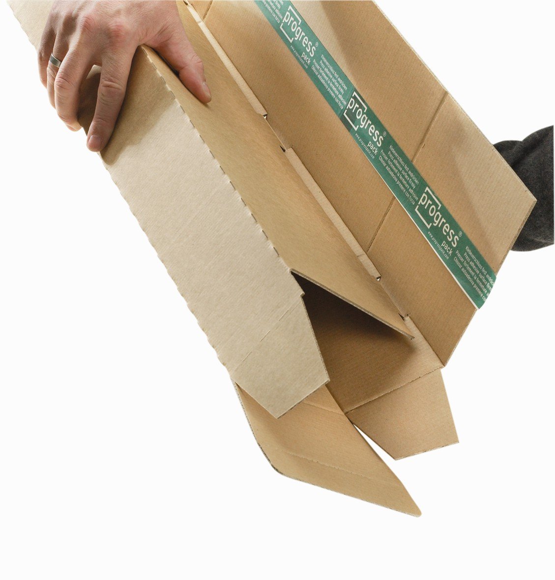 Trapez-Versandverpackung Premium Extra PP T05.06 aus doppelter Wellpappe, DIN A0, 860 x 145/108 x 75 mm, 20-er Pack, braun