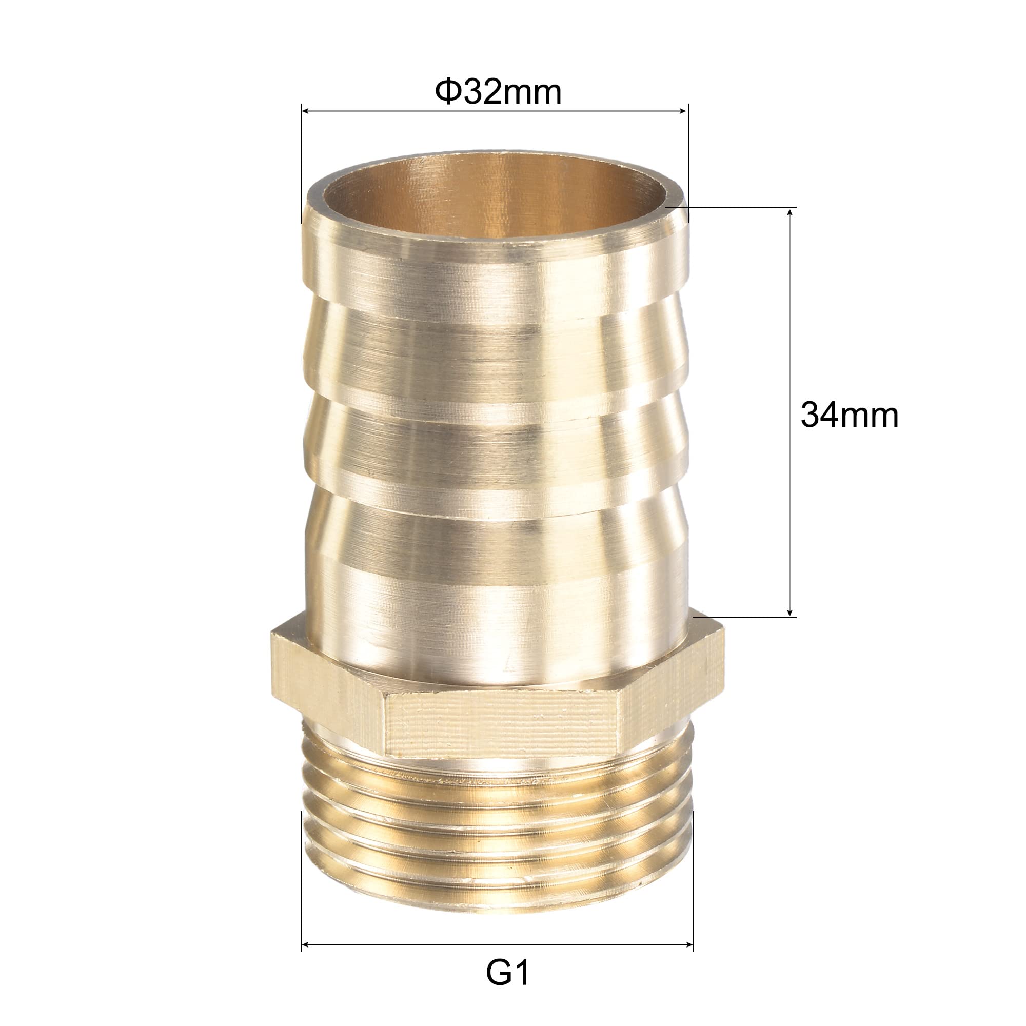 Codo De 90 Grados Para Manguera - Acero Inoxidable 304, Roscas G1-1/4 Macho, Diámetro 32 Mm, Para Agua, Combustible O Aire