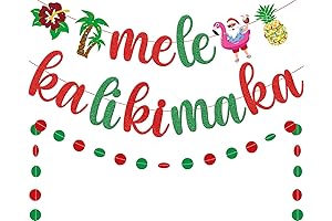 Mele Kalikimaka Banner , Hawaiian Christmas Banner