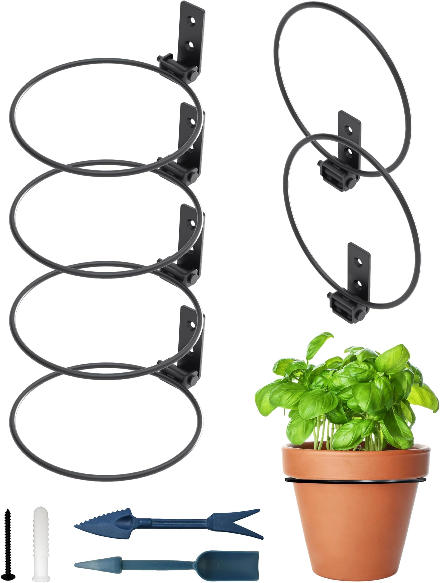 Amazon.com: MAHIONG 10 PCS 5 Inches Flower Pot Holder Ring, Wall ...