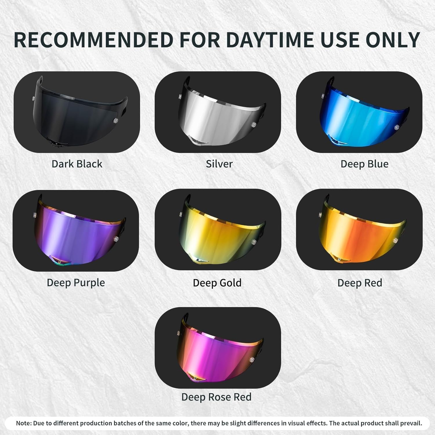 PSLER Pista GP RR visor - Pista Helmet Visor Motorcycle Face Shield Replacement for Pista GPR CORSA-R Pista GPRR RACE 3,Deep Rose Red