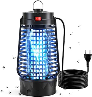 Bug Zapper Indoor, Electronic Fly Zapper Lamp, Portable Fly Killers Indoor for Home Use,Non-Toxic, Silent Insect Mosquito Killer